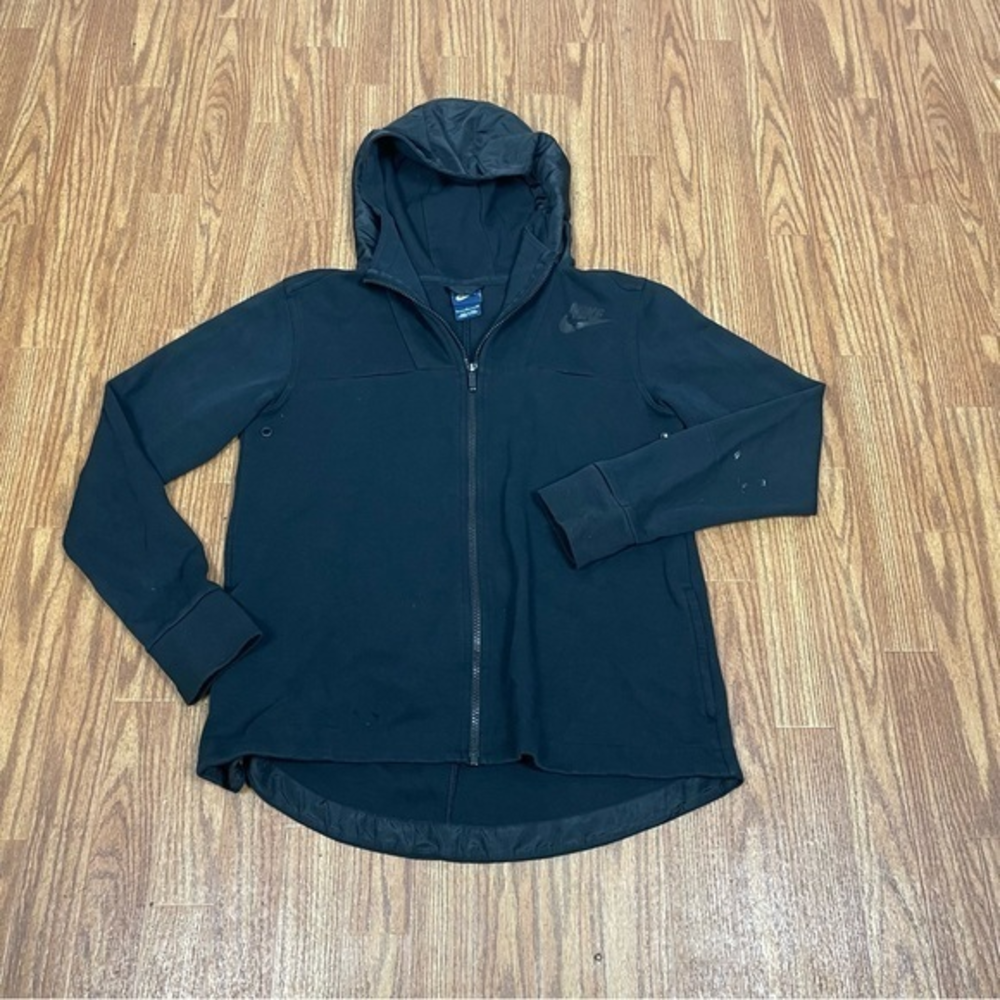 Vintage Nike Full Zip Hoodie black w/ Blue Tag Size Small‎